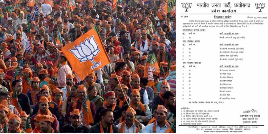 भाजपा ने 14 बागी नेताओं को किया निष्कासित, 6 साल के लिए पार्टी से दिखाया बाहर का रास्ता